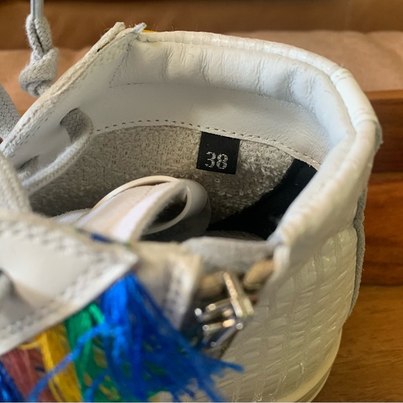 P448 Skate High Top Lisa Rainbow Sneakers - Picture 7 of 13